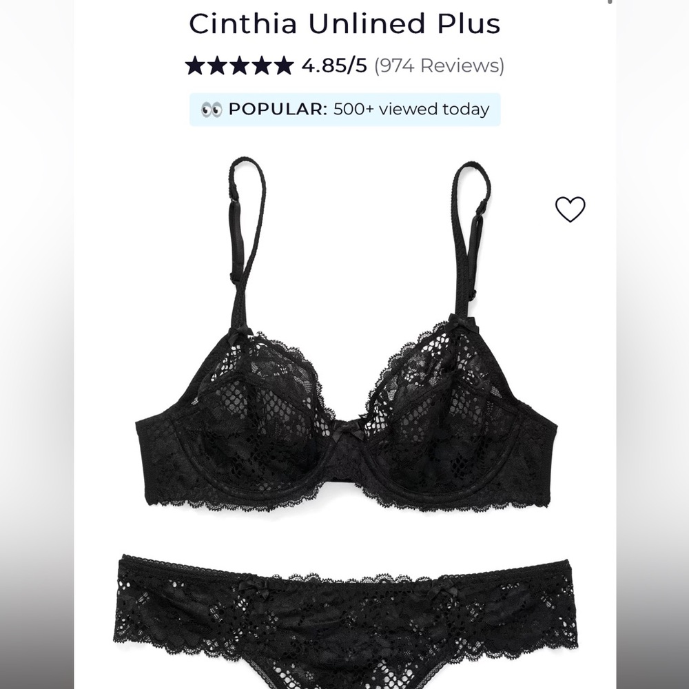 AdoreMe Unlined Plus-Size Bra